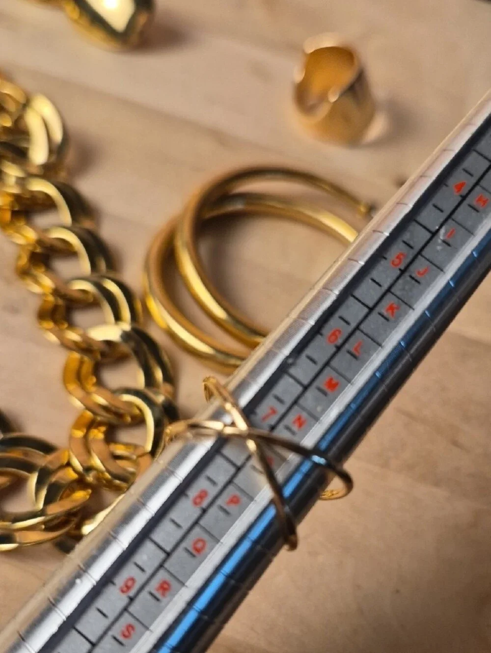 Goldtone Lot Of Chain, Bracelet, And Rings